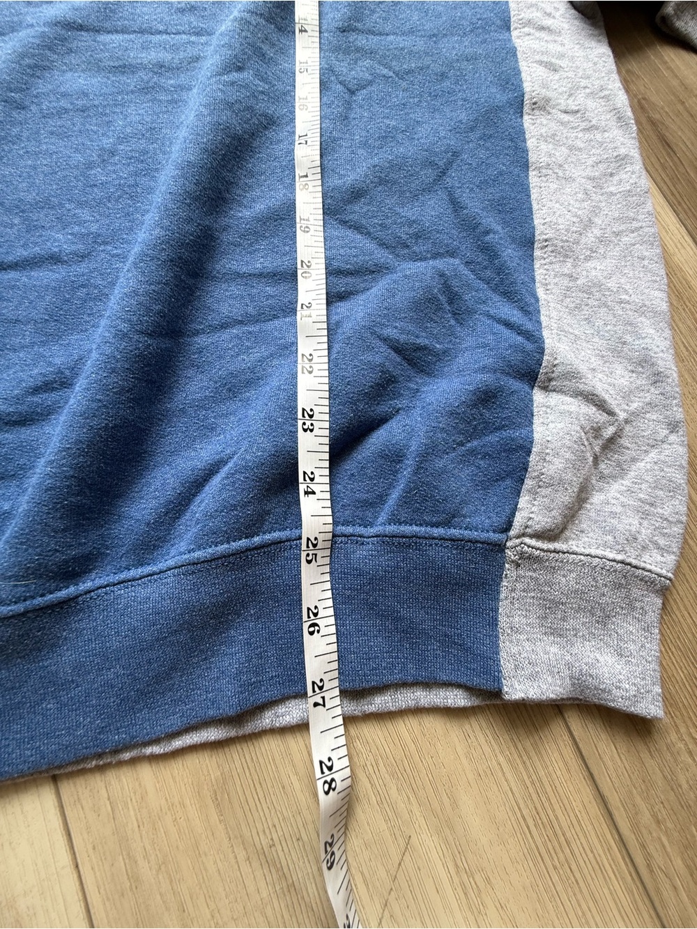 Reworked Patagonia Men's Blue & Gray Crewneck Sweatshirt - Picture 5 of 6